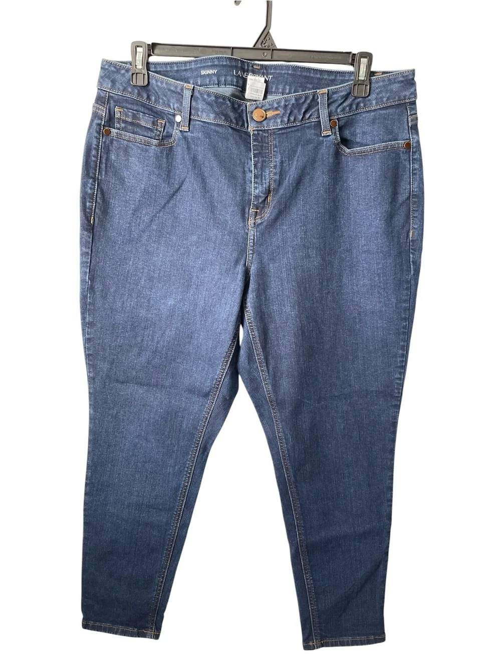 Lane Bryant women’s size 18 petite skinny jeans five pocket button front closure